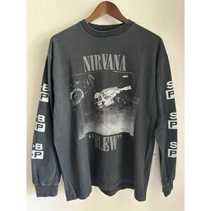Nirvana "Blew SUB POP" Long Sleeve Vintage Reprint Brockum Tag Single Stitch